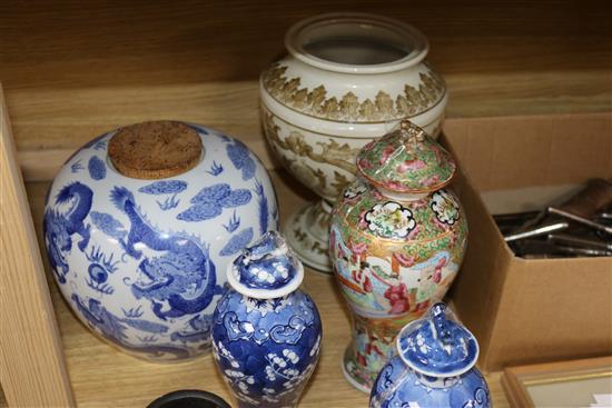 A quantity of Chinese and other porcelain